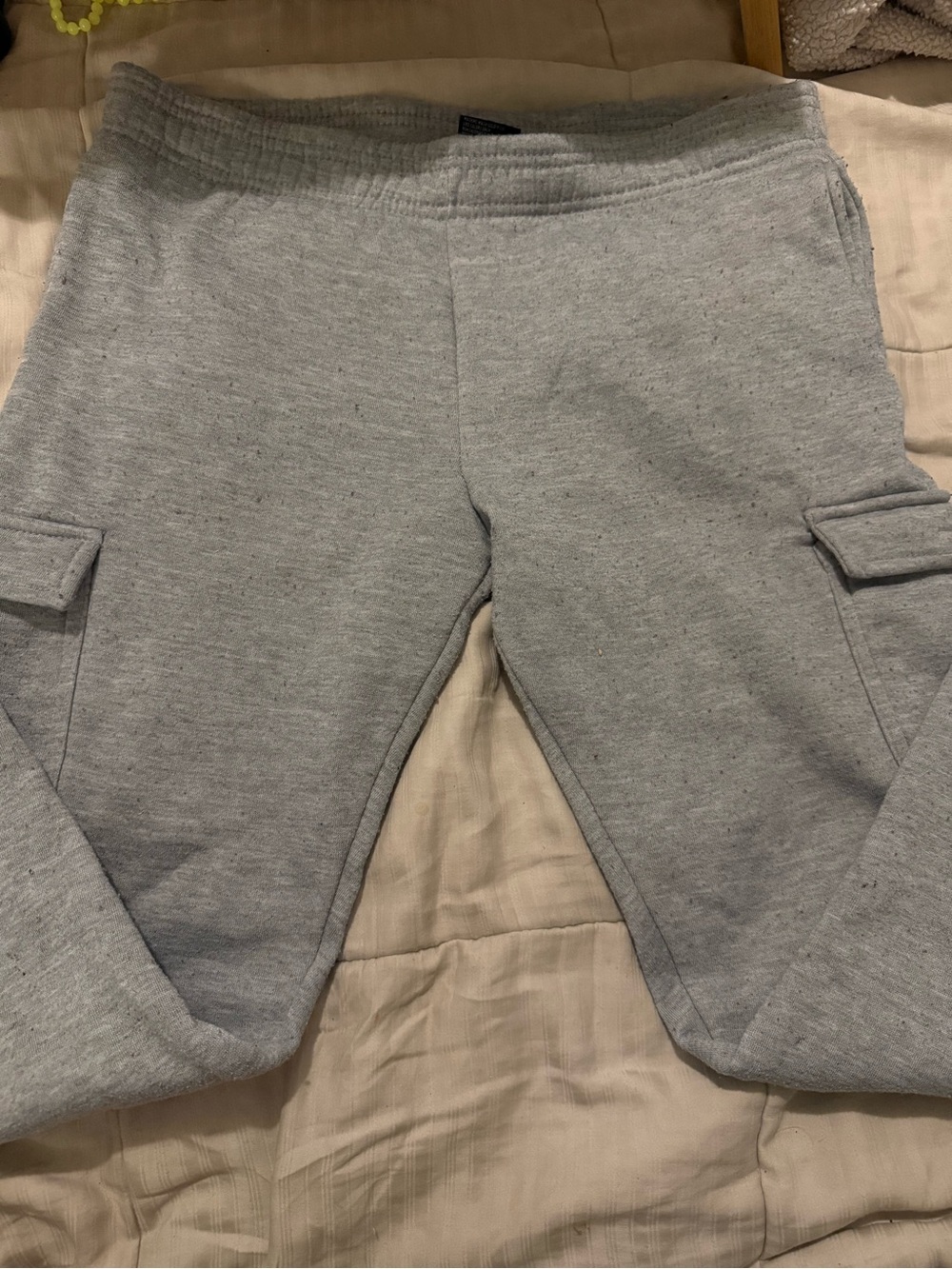 Kids Light Gray Cargo Joggers – Cozy Everyday Sweatpants